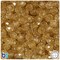 BeadTin Gold Sparkle 8mm Faceted Round Plastic Craft Beads (450pcs)
